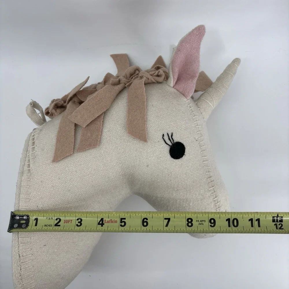 Unicorn Plush Head Wall Mount Faux‎ Taxidermy Plush Nursery Pillowfort Decor